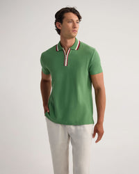 Orwell Zip Neck Polo MENS KNITS