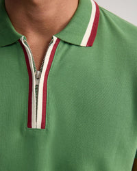 Orwell Zip Neck Polo MENS KNITS