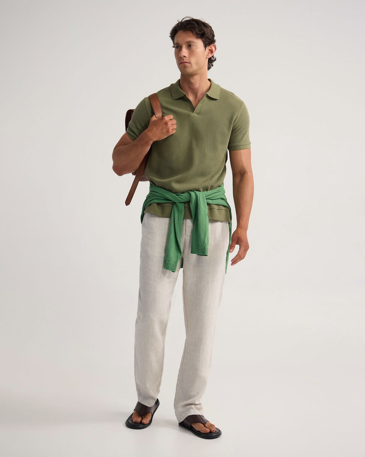 Beau Waffle Polo MENS KNITS