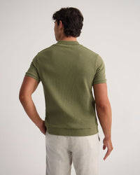 Beau Waffle Polo MENS KNITS