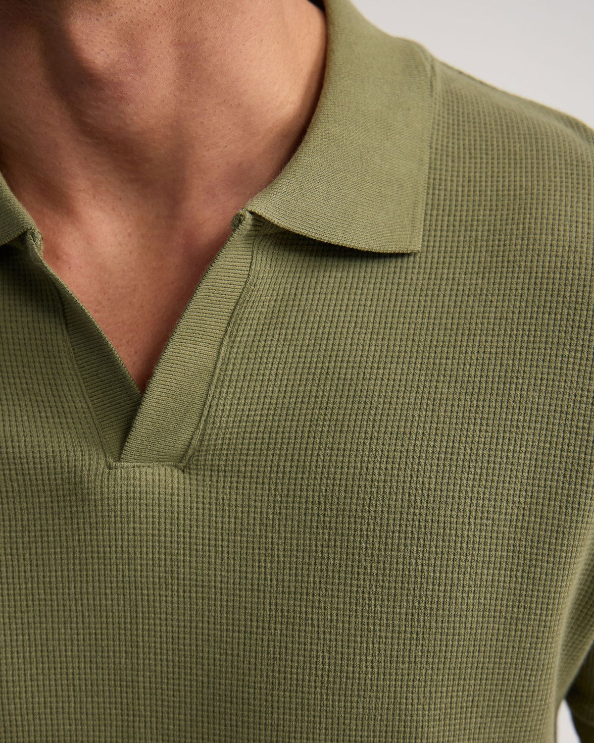 Beau Waffle Polo MENS KNITS