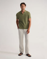 Beau Waffle Polo MENS KNITS