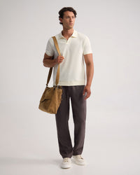 Beau Waffle Polo MENS KNITS