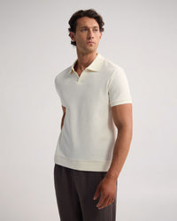 Beau Waffle Polo MENS KNITS