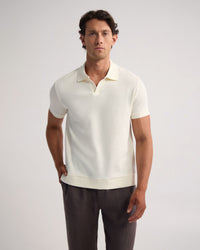 Beau Waffle Polo MENS KNITS