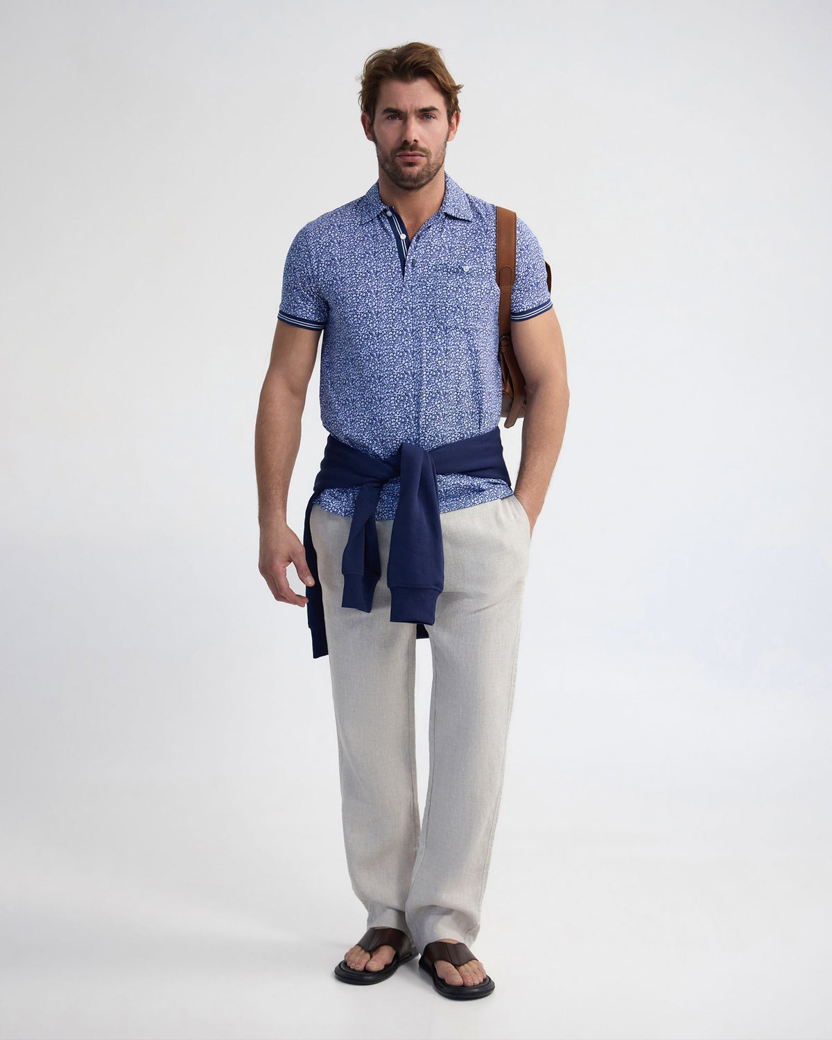 Milo Print Jersey Polo With Pocket