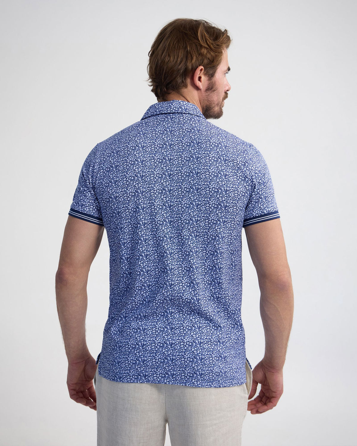 Milo Print Jersey Polo With Pocket