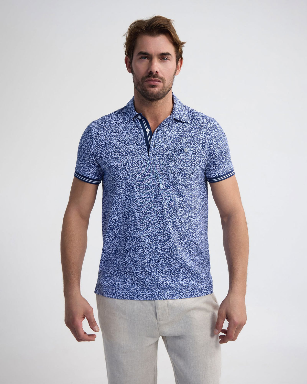 Milo Print Jersey Polo With Pocket