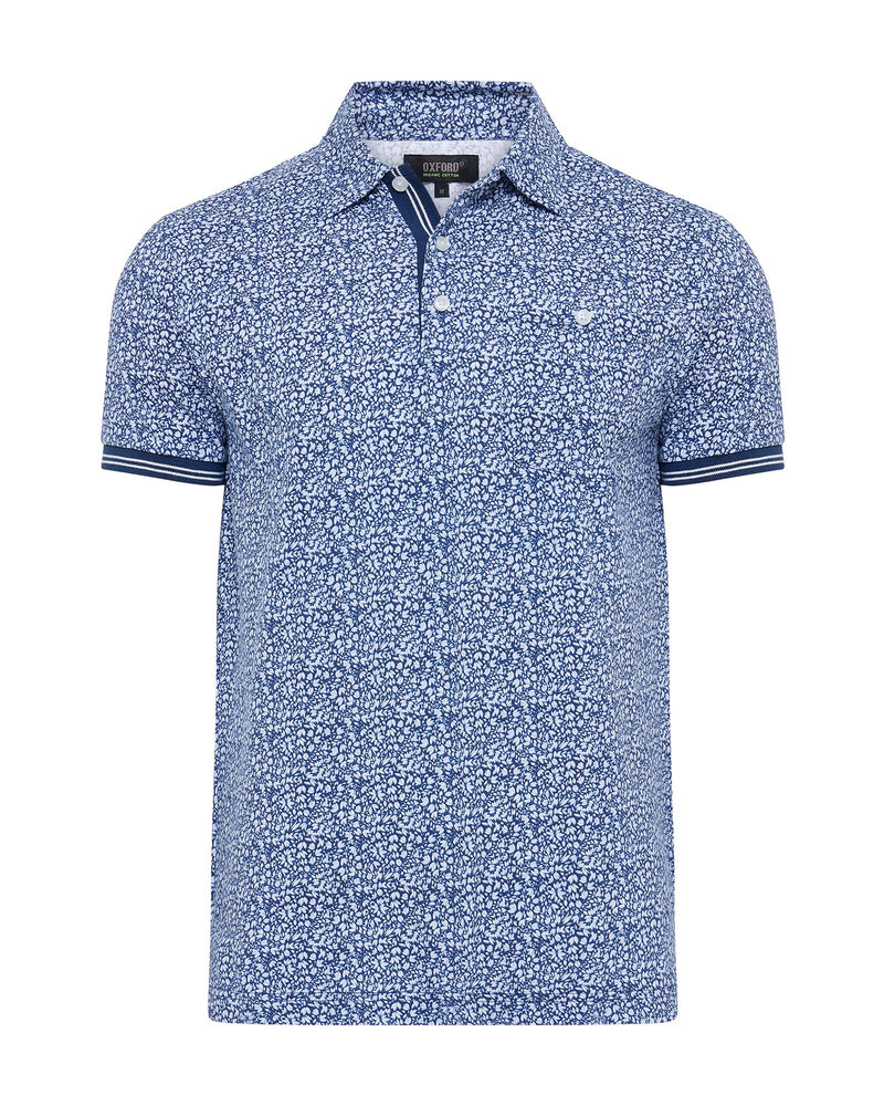 Milo Print Jersey Polo With Pocket MENS KNITS