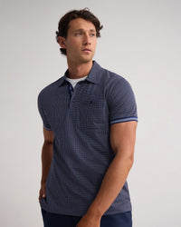 Milo Print Jersey Polo With Pocket MENS KNITS