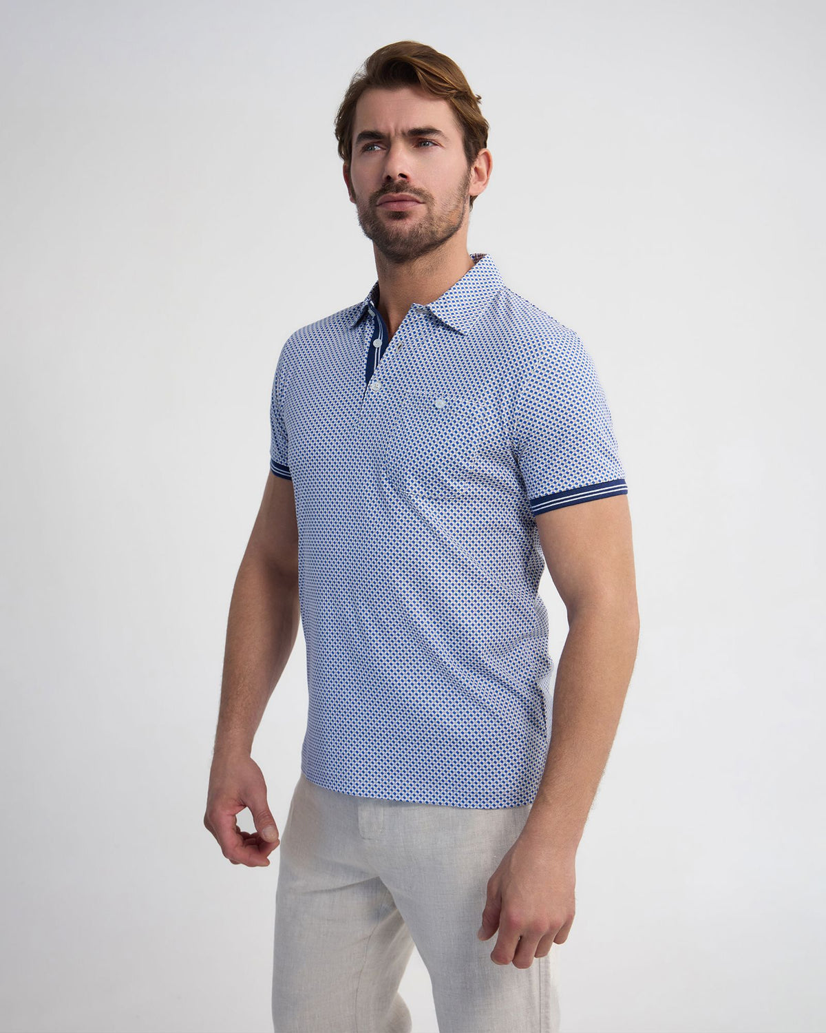 Milo Print Jersey Polo With Pocket