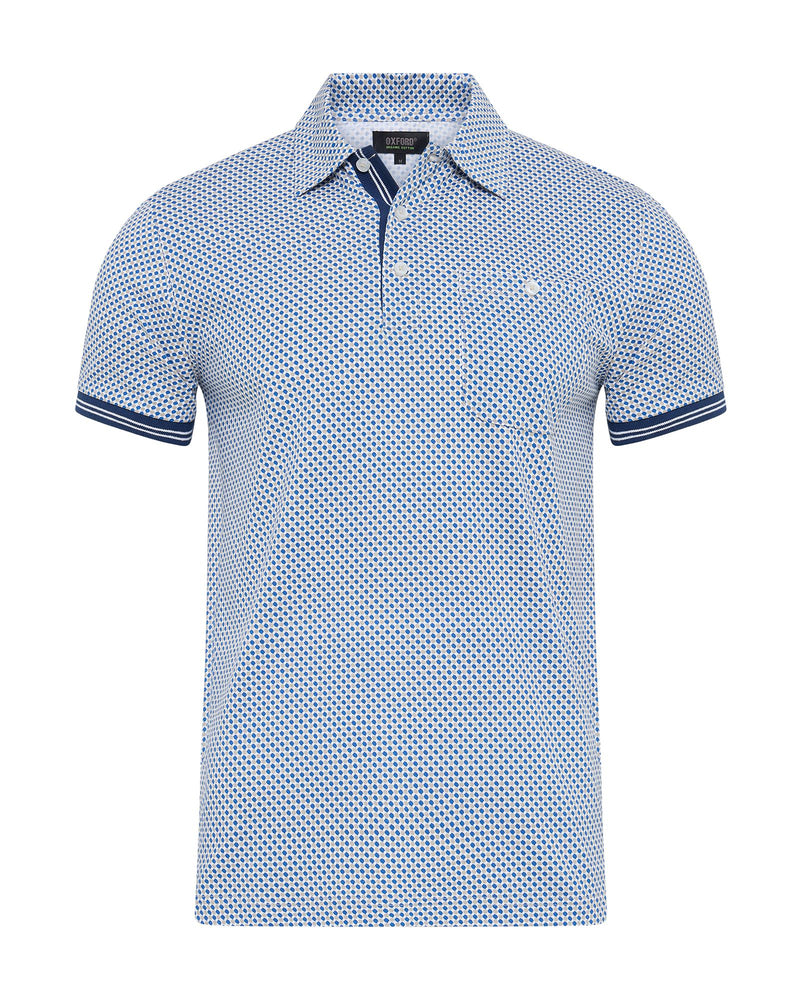 Milo Print Jersey Polo With Pocket MENS KNITS