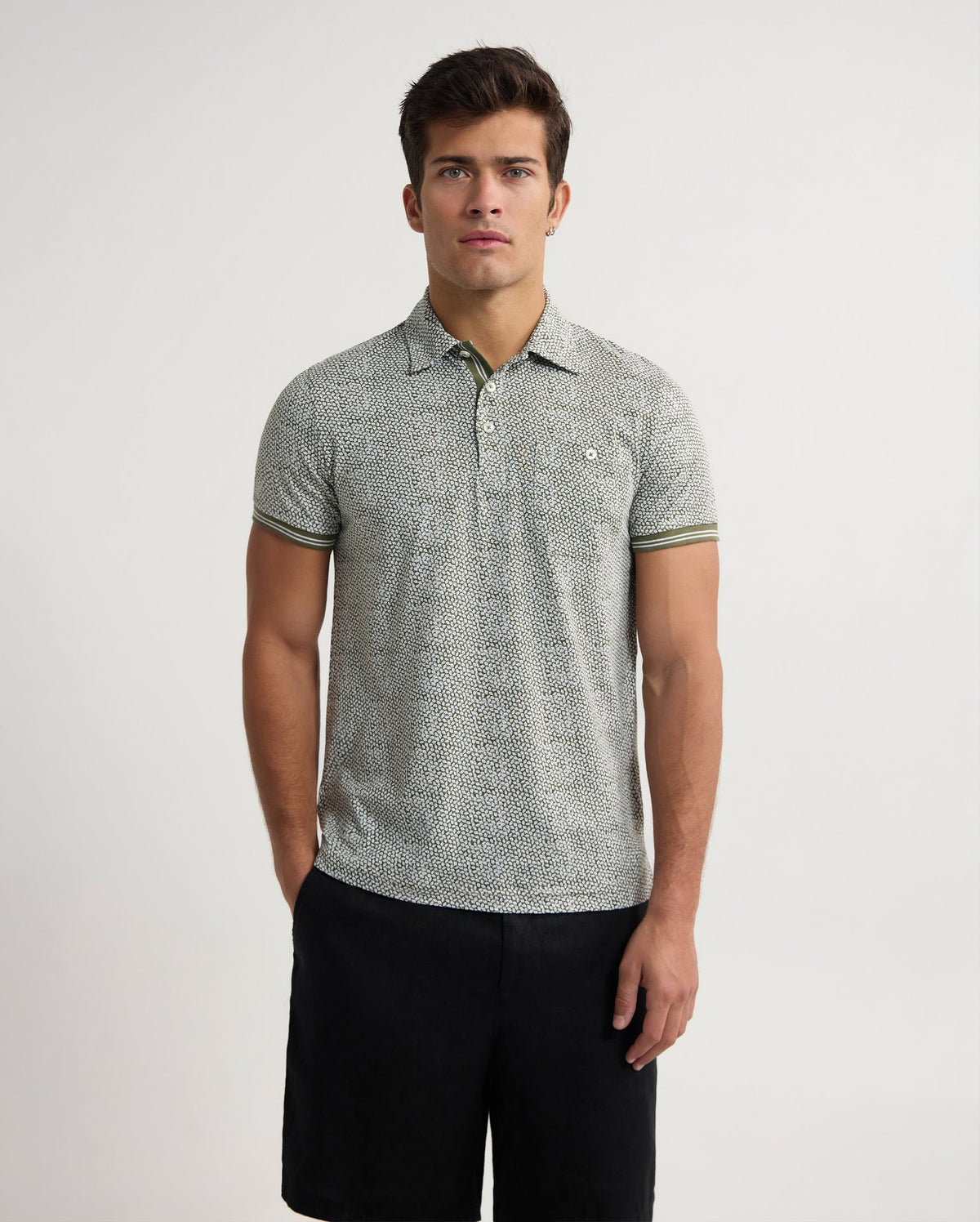 Milo Print Jersey Polo With Pocket