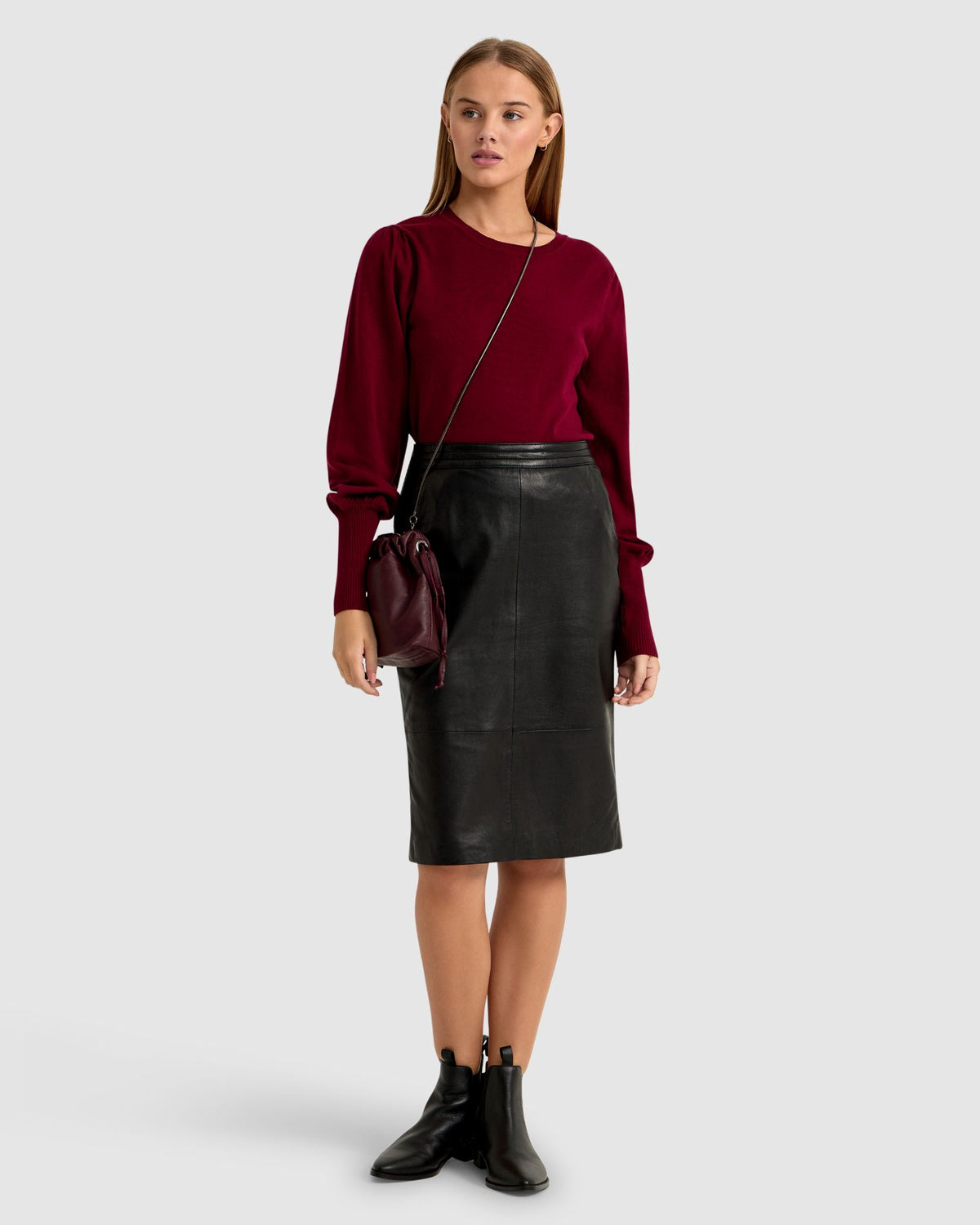 BECCY FULL SLEEVE KNIT TOP WOMENS KNITWEAR