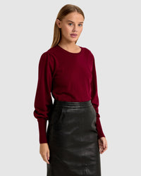 BECCY FULL SLEEVE KNIT TOP WOMENS KNITWEAR