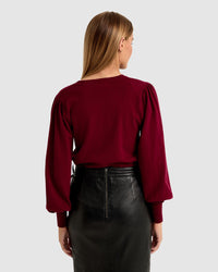 BECCY FULL SLEEVE KNIT TOP WOMENS KNITWEAR