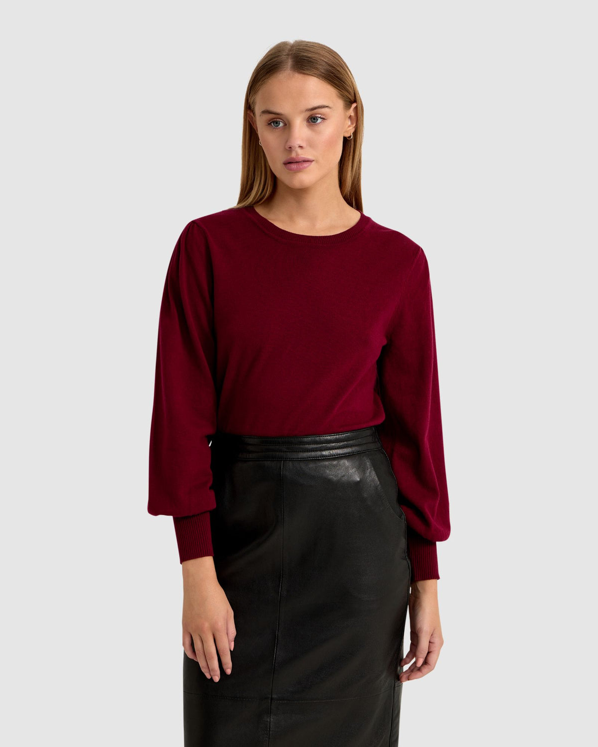 BECCY FULL SLEEVE KNIT TOP WOMENS KNITWEAR