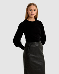 BECCY FULL SLEEVE KNIT TOP WOMENS KNITWEAR