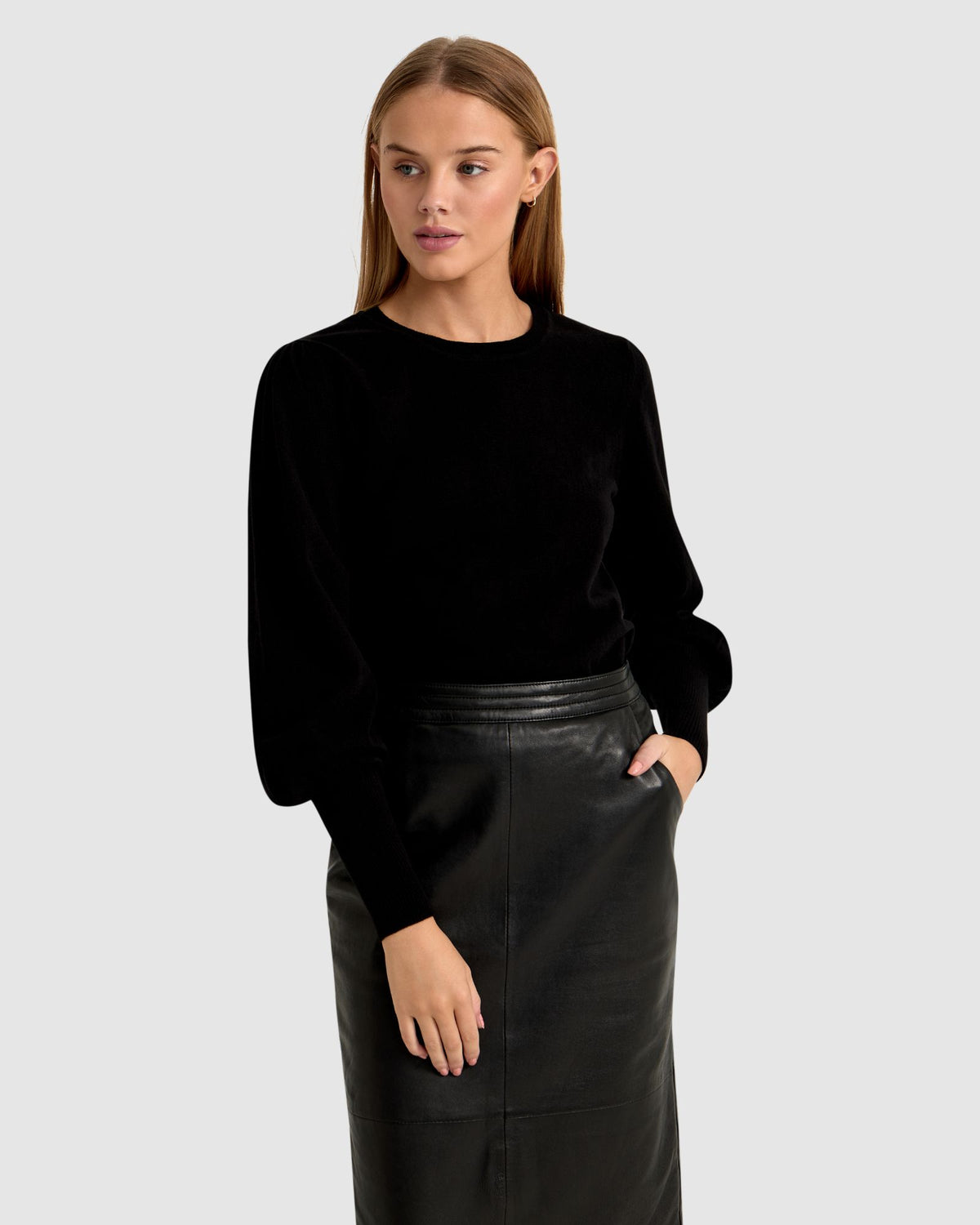 BECCY FULL SLEEVE KNIT TOP WOMENS KNITWEAR