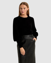 BECCY FULL SLEEVE KNIT TOP WOMENS KNITWEAR