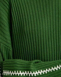 SIERRA KNIT TOP WITH CONTRAST STITCH WOMENS KNITWEAR