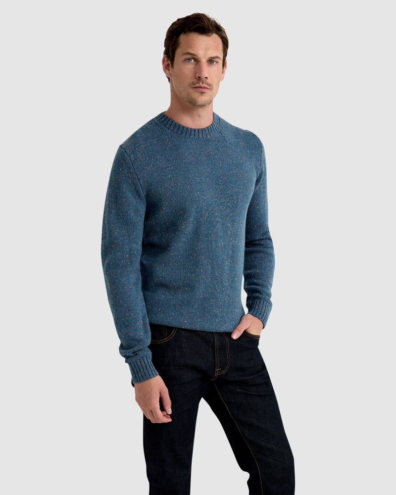 BENTLY DONEGAL CREW NECK KNIT TOP MENS KNITWEAR