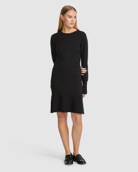 KIMMY KNIT MINI DRESS WOMENS DRESSES