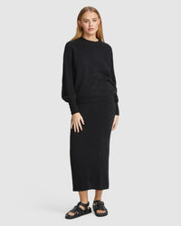 KOURTNEY YAK BLEND SOFT KNIT TOP WOMENS KNITWEAR