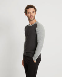 FINN CREW NECK CASHMERE BLEND TOP - AVAILABLE ~ 1-2 weeks MENS KNITWEAR