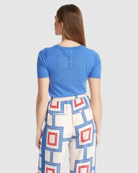 GRACE CASHMERE BLEND KNITTED TOP WOMENS KNITWEAR