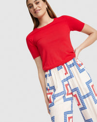 GRACE CASHMERE BLEND KNITTED TOP WOMENS KNITWEAR