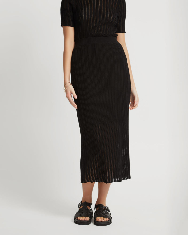 LILY KNITTED SKIRT WOMENS SKIRTS