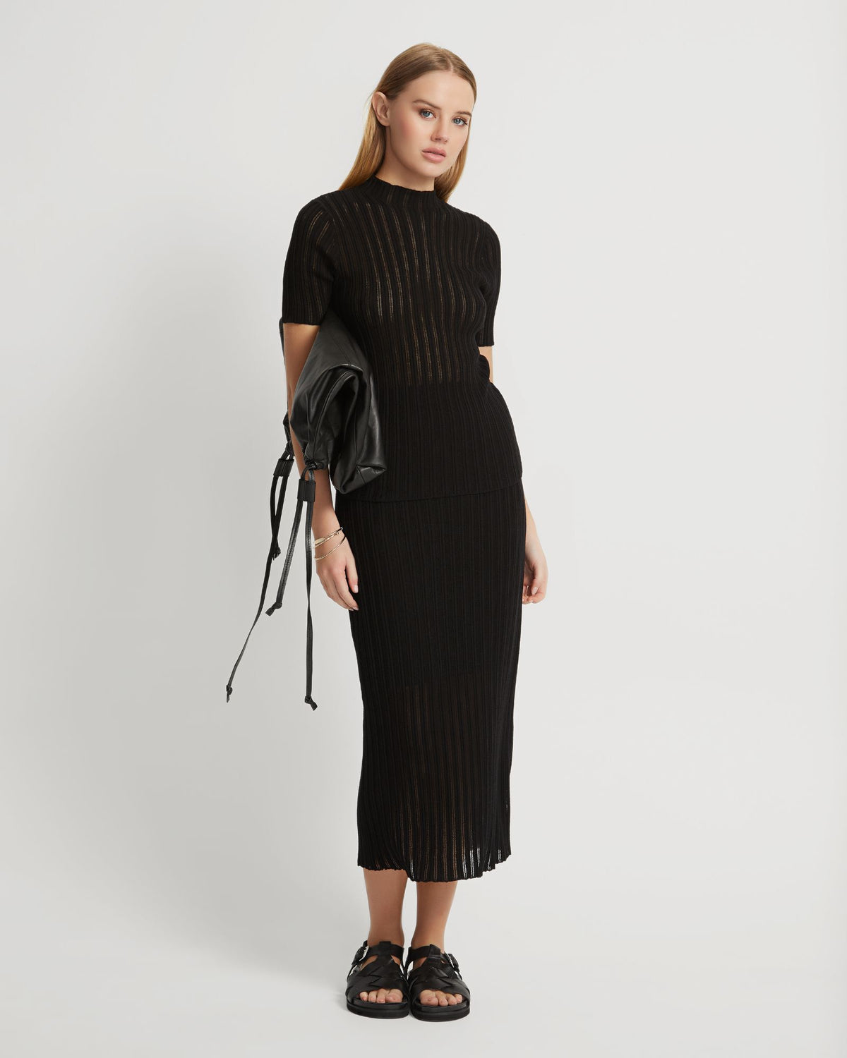 LILY KNITTED SKIRT WOMENS SKIRTS