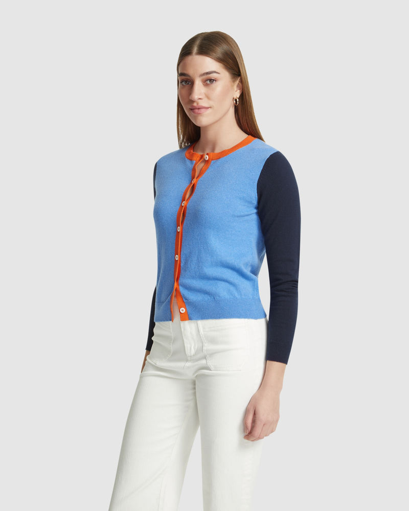 HELENA CASHMERE BLEND CARDIGAN WOMENS KNITWEAR