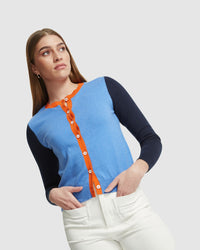 HELENA CASHMERE BLEND CARDIGAN WOMENS KNITWEAR