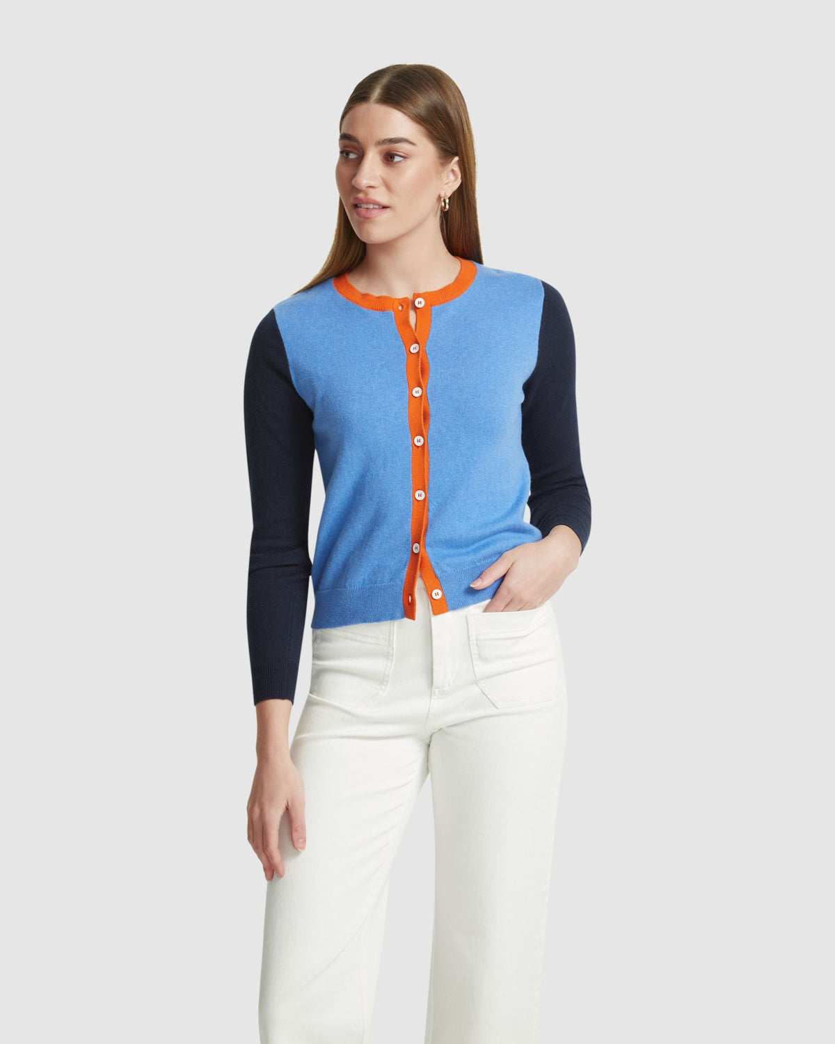 HELENA CASHMERE BLEND CARDIGAN WOMENS KNITWEAR