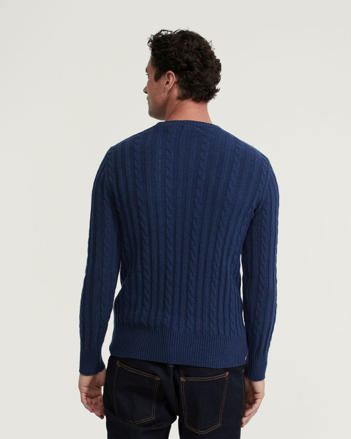 BRUNO WOOL RICH CABLE KNIT - AVAILABLE ~ 1-2 weeks MENS KNITWEAR