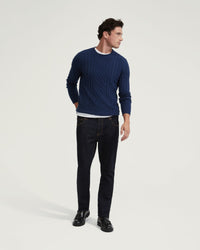 BRUNO WOOL RICH CABLE KNIT - AVAILABLE ~ 1-2 weeks MENS KNITWEAR