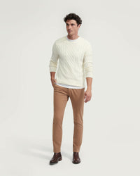 BRUNO WOOL RICH CABLE KNIT - AVAILABLE ~ 1-2 weeks MENS KNITWEAR