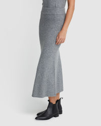 LISA YAK BLEND KNITTED SKIRT WOMENS SKIRTS