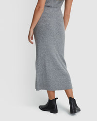 LISA YAK BLEND KNITTED SKIRT WOMENS SKIRTS