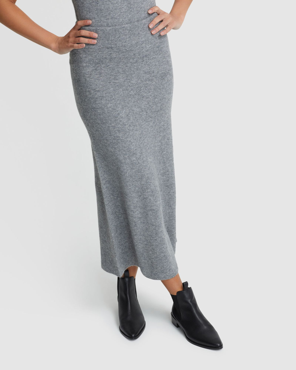 LISA YAK BLEND KNITTED SKIRT WOMENS SKIRTS