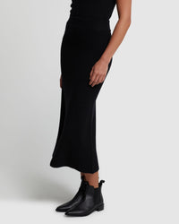 LISA YAK BLEND KNITTED SKIRT WOMENS SKIRTS