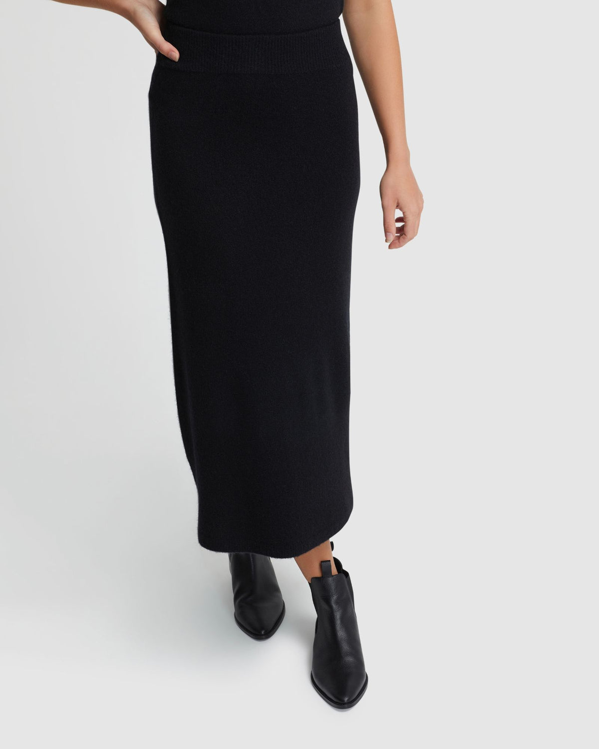 LISA YAK BLEND KNITTED SKIRT WOMENS SKIRTS