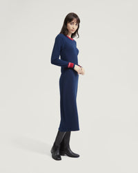 BRIDGETTE CONTRAST TRIM KNIT DRESS - AVAILABLE ~ 1-2 weeks WOMENS DRESSES