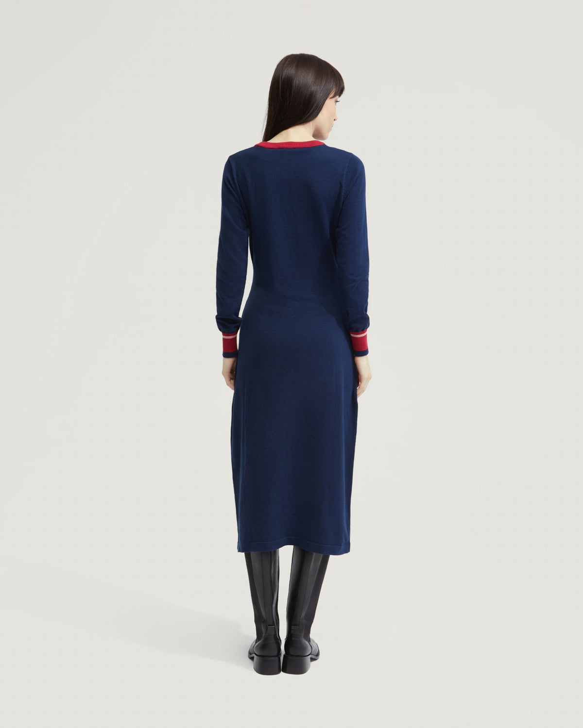 BRIDGETTE CONTRAST TRIM KNIT DRESS - AVAILABLE ~ 1-2 weeks WOMENS DRESSES