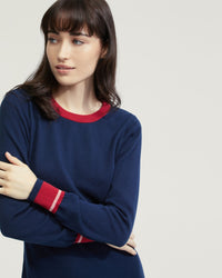 BRIDGETTE CONTRAST TRIM KNIT DRESS - AVAILABLE ~ 1-2 weeks WOMENS DRESSES