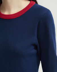 BRIDGETTE CONTRAST TRIM KNIT DRESS - AVAILABLE ~ 1-2 weeks WOMENS DRESSES