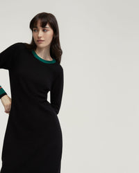BRIDGETTE CONTRAST TRIM KNIT DRESS - AVAILABLE ~ 1-2 weeks WOMENS DRESSES
