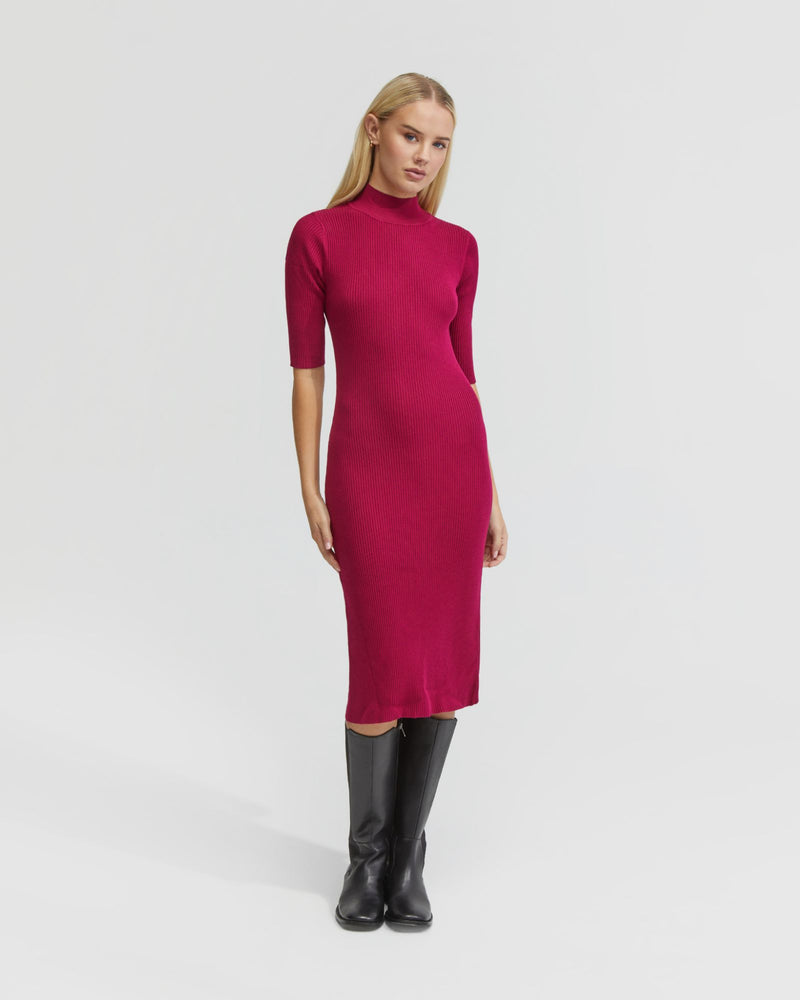FRANKIE RIB KNIT DRESS - AVAILABLE ~ 1-2 weeks WOMENS DRESSES